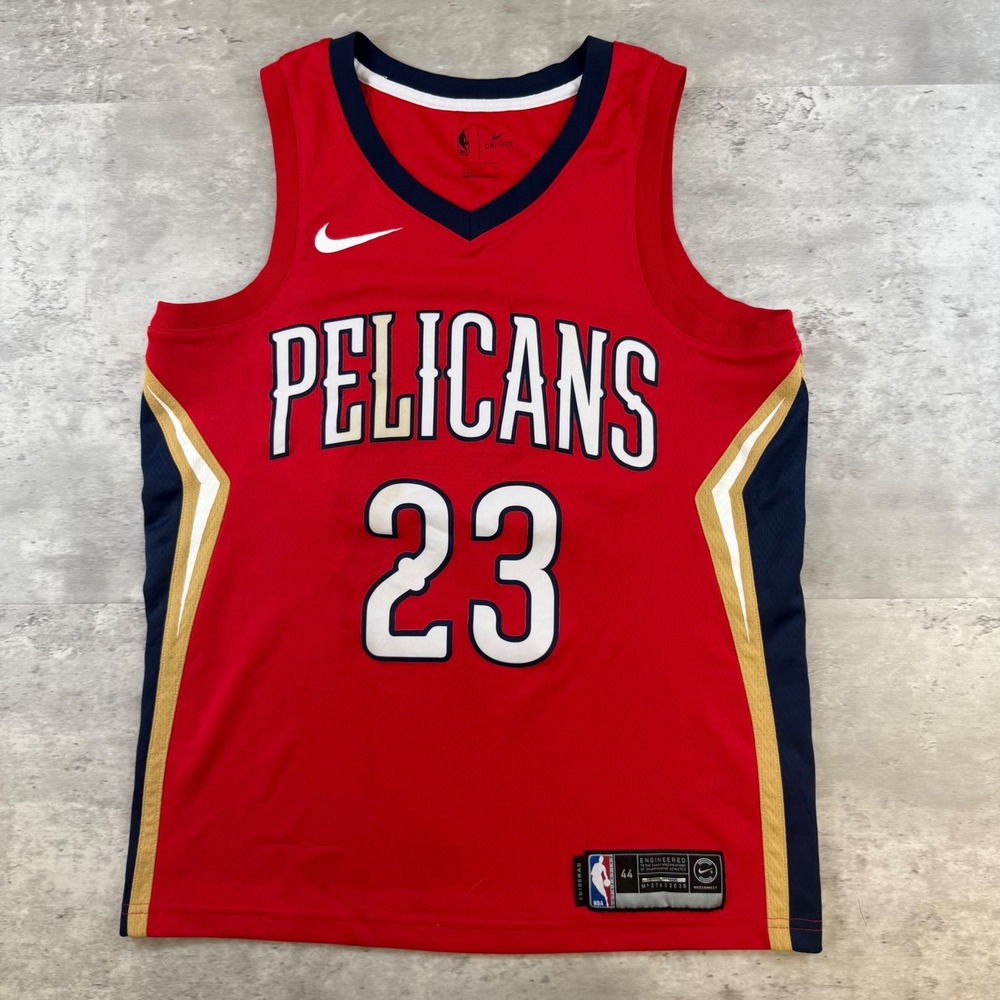 Nike New Orleans Pelicans Anthony Davis 23 Red Swingman Jersey Mens Medium 44
